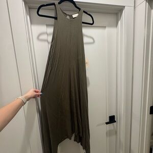 Altar'd State Olive Green Midi Dress